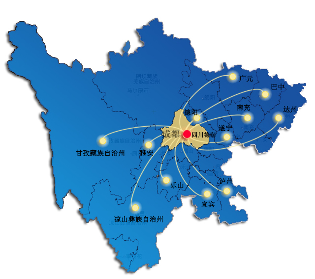 四川德潤(rùn)市場(chǎng)分布圖