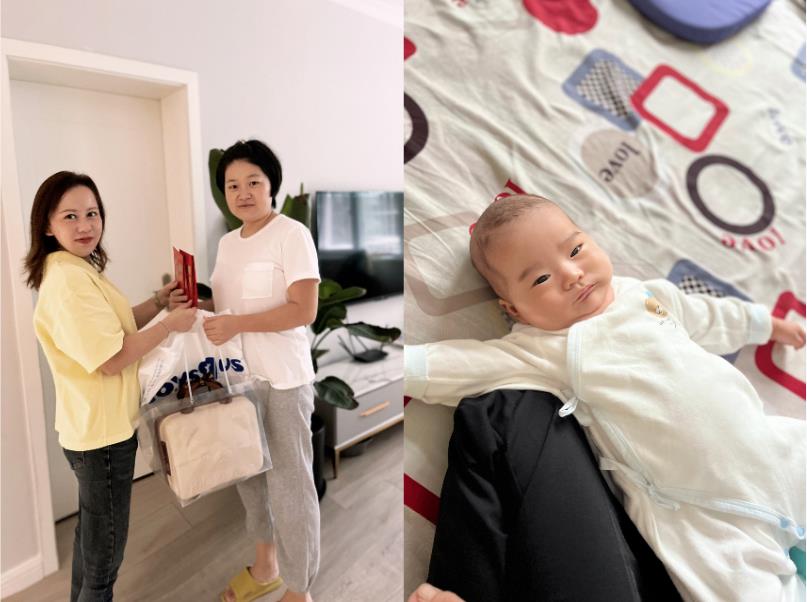 公司綜合部慰問生育女員工送祝福